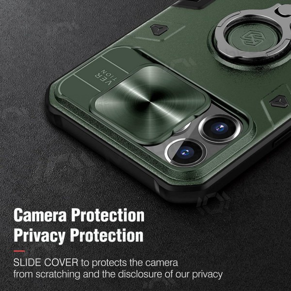 Apple iPhone 14 Pro Max capa „Nillkin Armor Pro“ (verde)