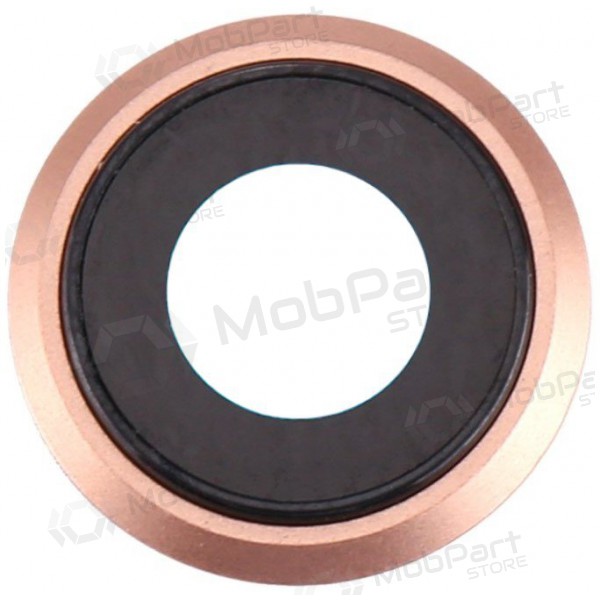 Apple iPhone 8 / SE 2020 lente vidro da câmera (dourado) (com moldura) Apple iPhone 8 / SE 2020 lente vidro da câmera (dourado) (com moldura)