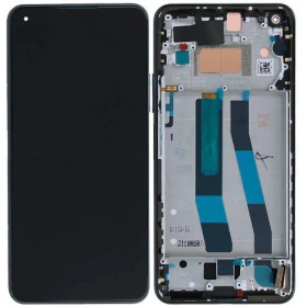 Xiaomi 11 Lite 5G NE ecrã (preto) (com moldura) (original)